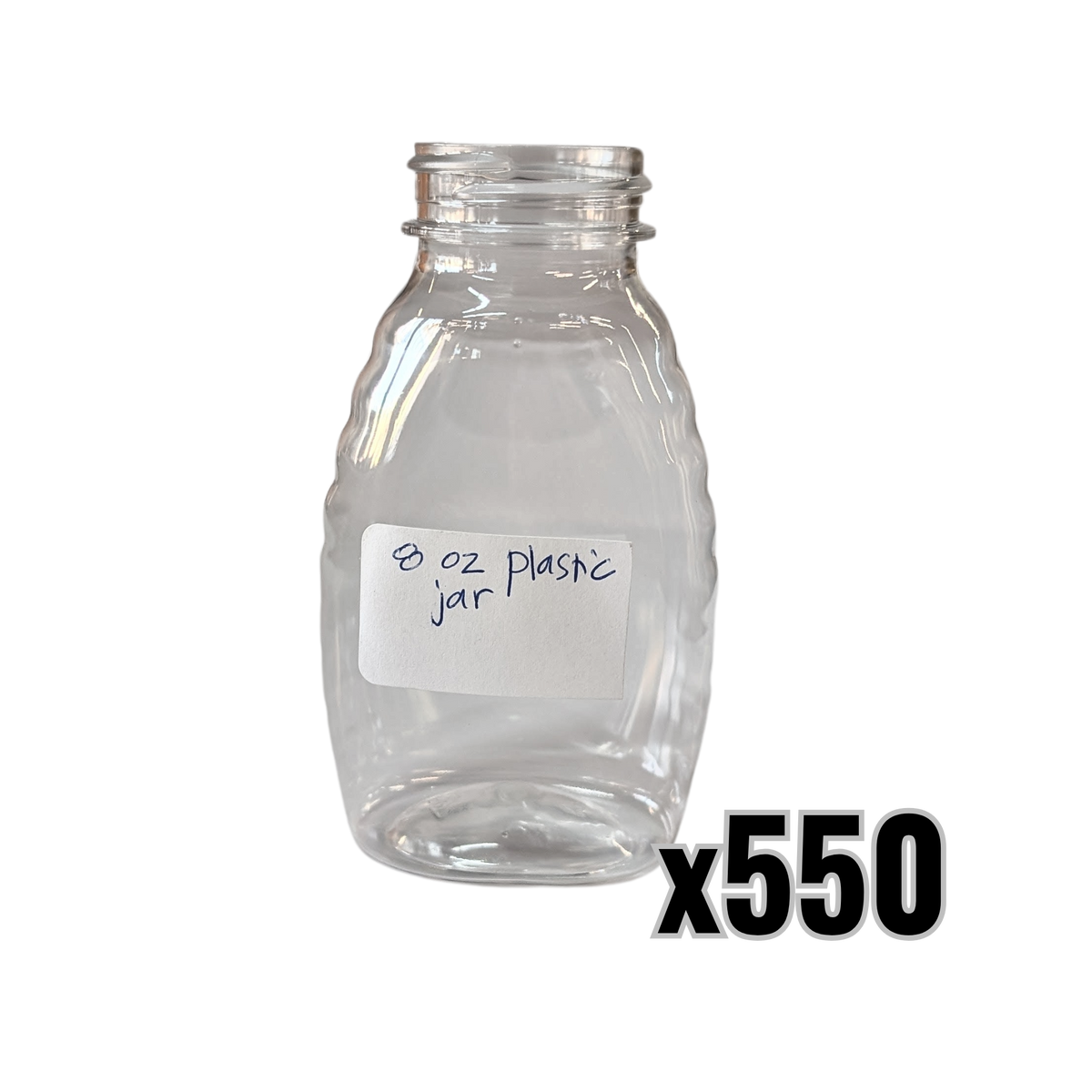 8 oz Plastic Classic Honey Jars
